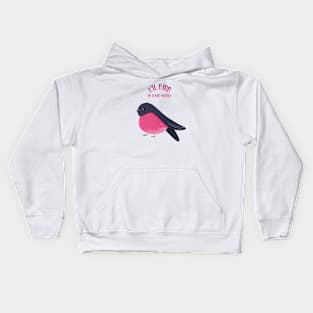 Lil Pink Robin Bird Kids Hoodie